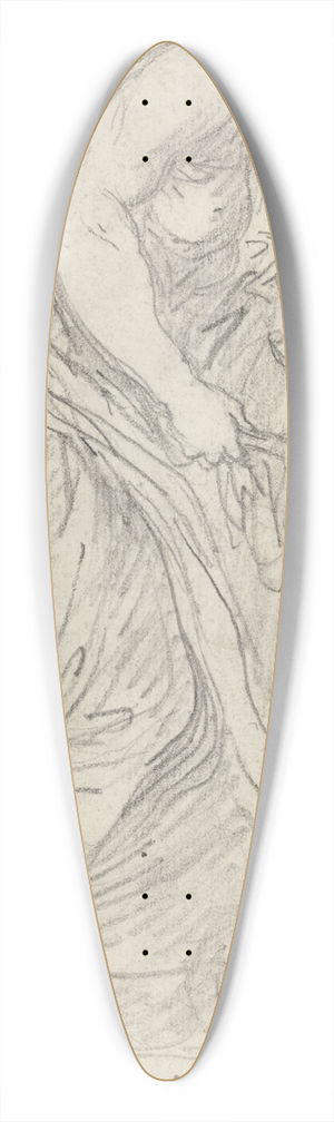 Augustin Pajou - One of Niobes Daughters 39.3 inch art pintail longboard deck