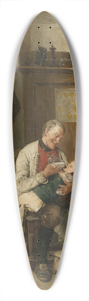 August Jernberg - Farfar 39.3 inch art pintail longboard deck