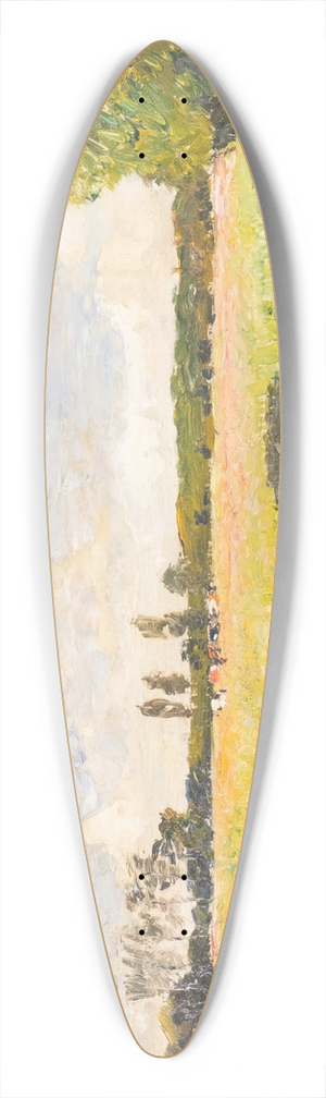 August Jernberg - Summer landscape 39.3 inch art pintail longboard deck