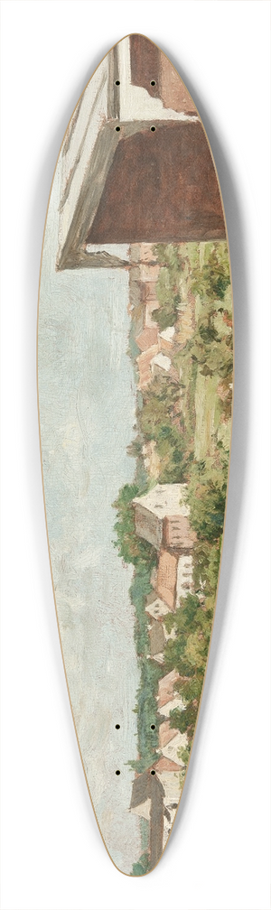 August Jernberg - View from Dsseldorf 39.3 inch art pintail longboard deck