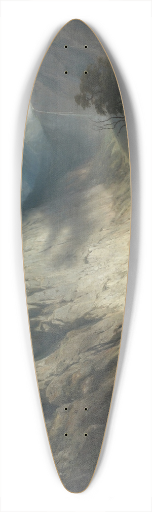 August Leu - Obersee bei Berchtesgaden 39.3 inch art pintail longboard deck