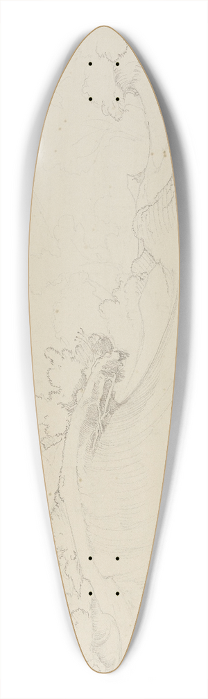 August Lucas - Bank 39.3 inch art pintail longboard deck