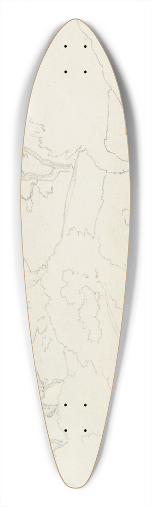 August Lucas - Italian landscape 39.3 inch art pintail longboard deck
