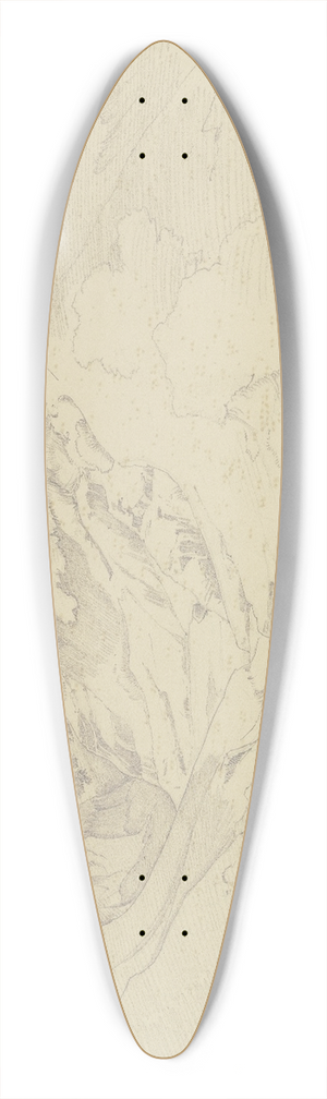 August Lucas - Studie aus den Sabiner Bergen 39.3 inch art pintail longboard deck