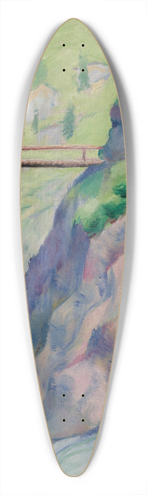 August Macke - Schlucht in Tegernsee 39.3 inch art pintail longboard deck