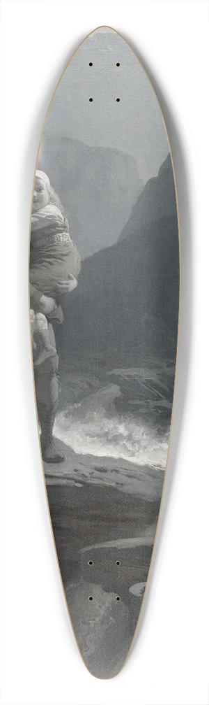 August Malmstrm - Frithiof and Ingeborg 39.3 inch art pintail longboard deck
