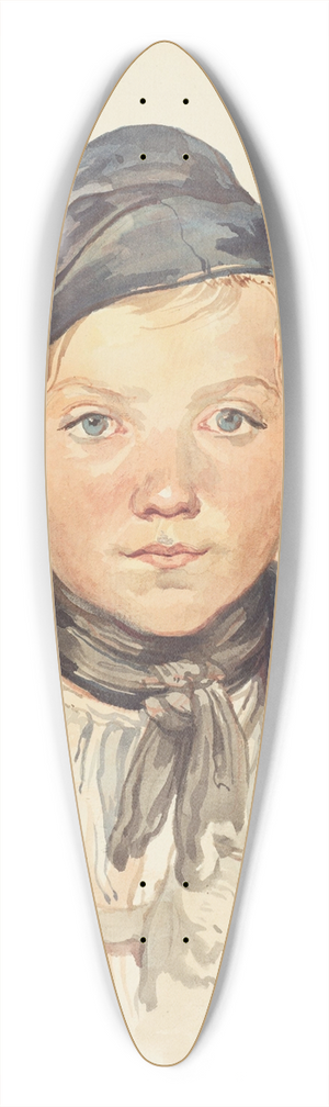 August Richter - Bildnis eines Jungen 39.3 inch art pintail longboard deck