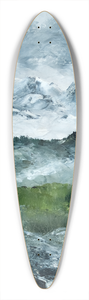August Strindberg - Landscape Study 39.3 inch art pintail longboard deck