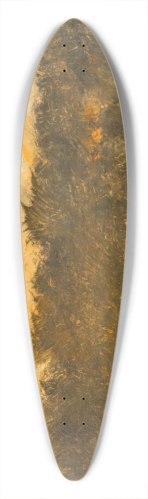 August Strindberg - The Garden of Rosendal II 39.3 inch art pintail longboard deck