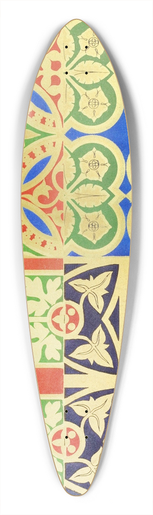 Augustus Pugin - Apparels for Albes. 4 39.3 inch art pintail longboard deck