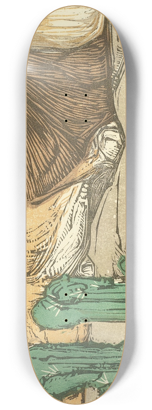 Bernard Willem Wierink - Liggende leeuw bij drie cactussen 8.25 inch art skate deck Bernard Willem Wierink - Liggende leeuw bij drie cactussen 8.25 inch art skate deck