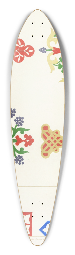 Augustus Pugin - Six floriated Crosses. 39.3 inch art pintail longboard deck