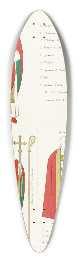 Augustus Pugin - The proper Names by which the various Vestments are distinguished 39.3 inch art pintail longboard deck