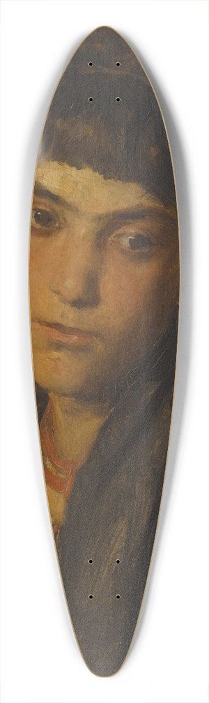 August von Pettenkofen - A Thoughtful Pause 39.3 inch art pintail longboard deck