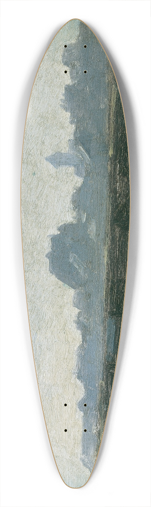 August von Pettenkofen - Blick auf eine Stadt 39.3 inch art pintail longboard deck