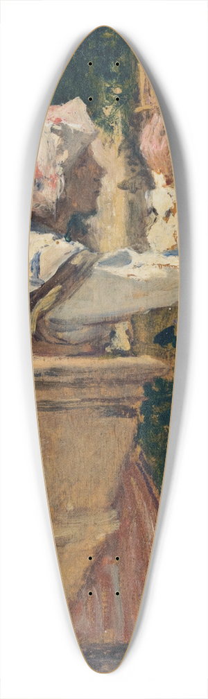 August von Pettenkofen - The Birdcage 39.3 inch art pintail longboard deck