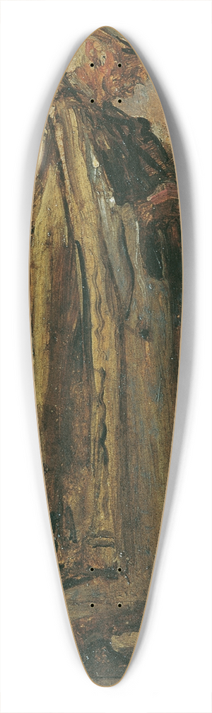 August von Pettenkofen - Ungarischer Schafhirte 39.3 inch art pintail longboard deck