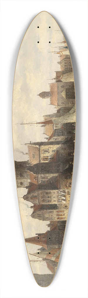 August Von Siegen - Blick auf Amsterdam 39.3 inch art pintail longboard deck