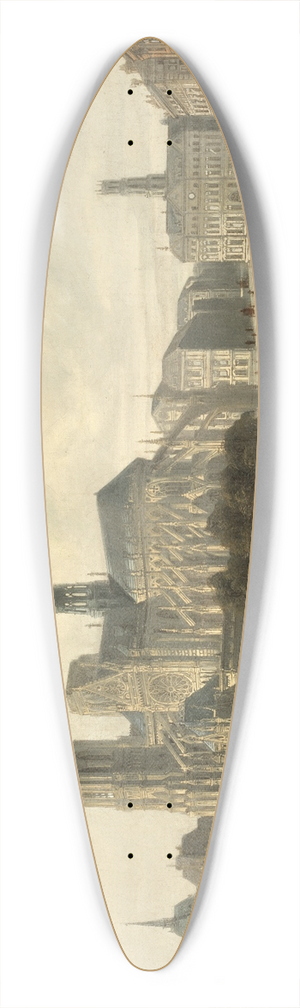 August Von Siegen - Notre Dame, Paris 39.3 inch art pintail longboard deck