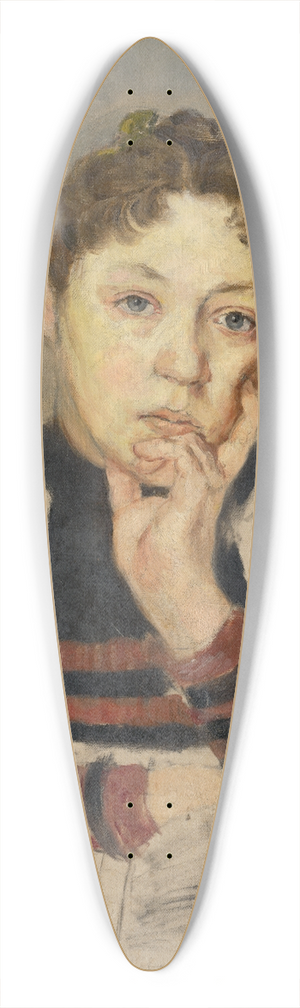 Aurel Ballo - Study of a woman with a supported hand 39.3 inch art pintail longboard deck