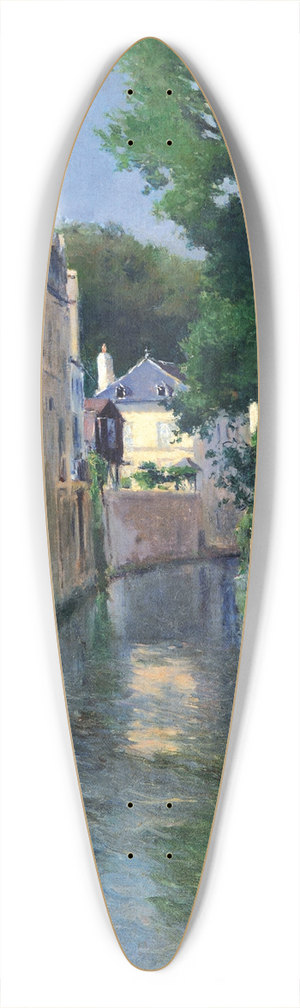 Aureliano de Beruete - The River Isole (Quimperl) 39.3 inch art pintail longboard deck