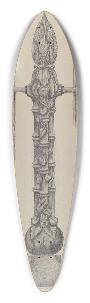Austin L. Davison - Standard from Iron Fence 39.3 inch art pintail longboard deck