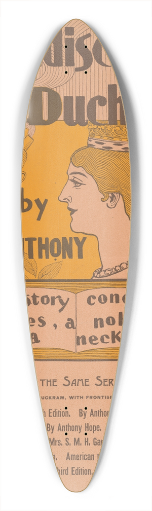 A.W.B. Lincoln - The indiscretion of the duchess by Anthony Hope 39.3 inch art pintail longboard deck A.W.B. Lincoln - The indiscretion of the duchess by Anthony Hope 39.3 inch art pintail longboard deck