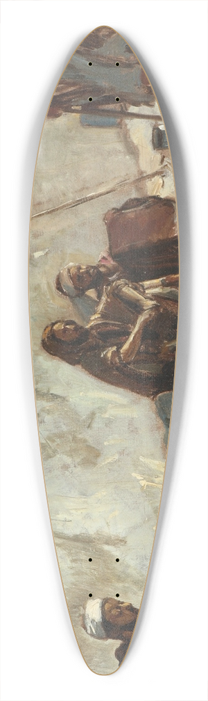 Axel Helsted - Krblinge ved Betesda 39.3 inch art pintail longboard deck