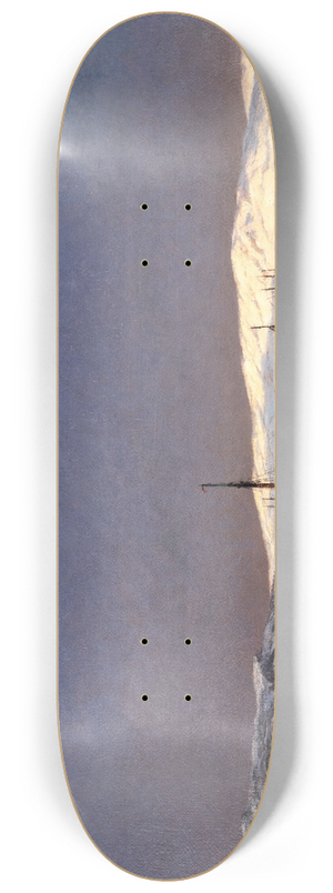 Berndt Lindholm - November Evening at Hisingsvassen, Gothenburg 8.25 inch art skate deck
