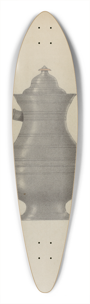 A. Zaidenberg - Pewter Coffee Pot 39.3 inch art pintail longboard deck