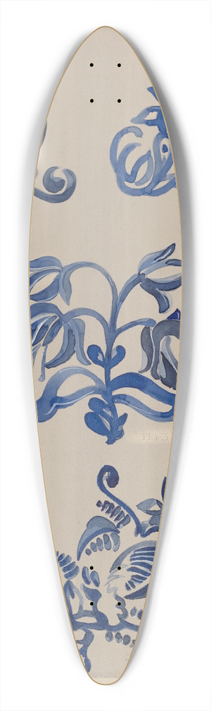 A. Zimet - Decoration for Stoneware 39.3 inch art pintail longboard deck