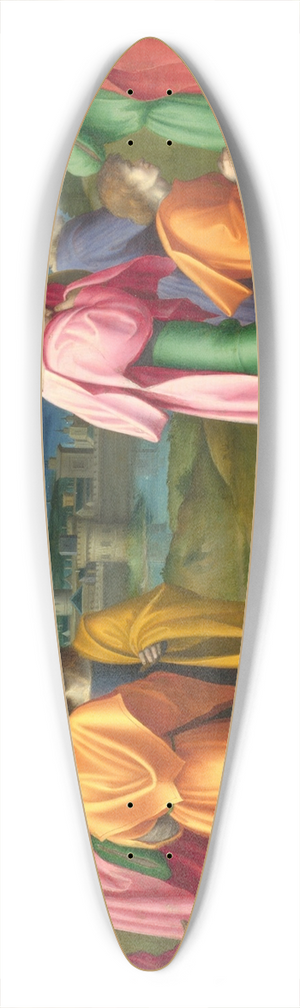 Bacchiacca - Joseph pardons his Brothers 39.3 inch art pintail longboard deck