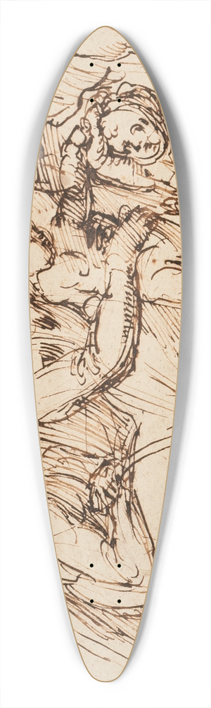 Baccio Bandinelli - The Holy Family with Saint John the Baptist 39.3 inch art pintail longboard deck