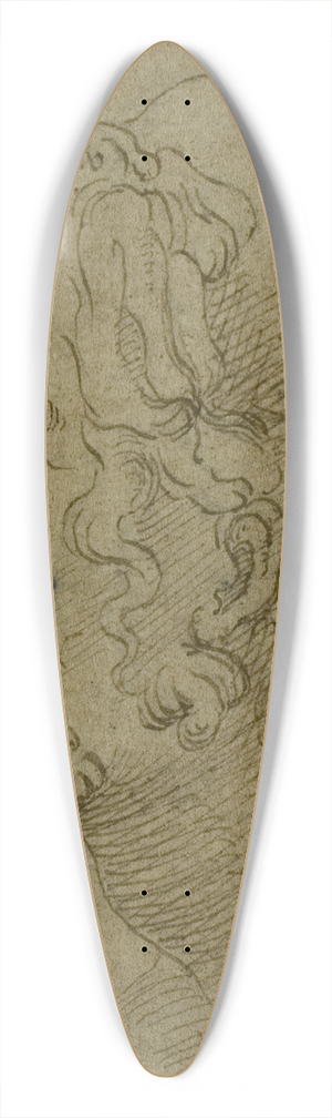 Baldassare Peruzzi - Male Head in Profile 39.3 inch art pintail longboard deck