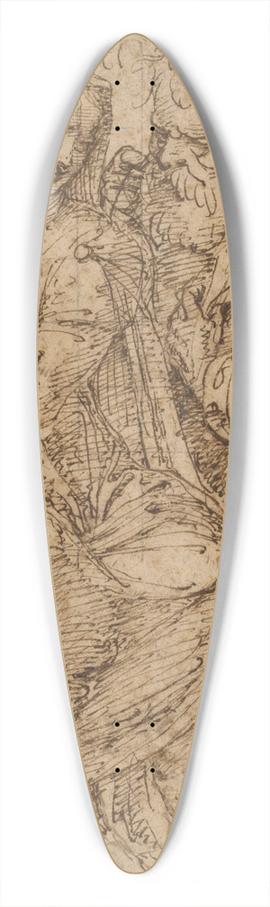 Baldassare Peruzzi - The Holy Family 39.3 inch art pintail longboard deck