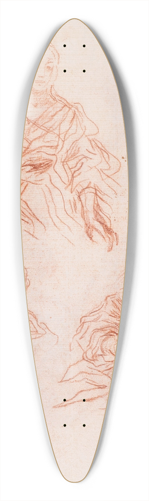 Baldassarre Franceschini - Studies of a Female Figure 39.3 inch art pintail longboard deck
