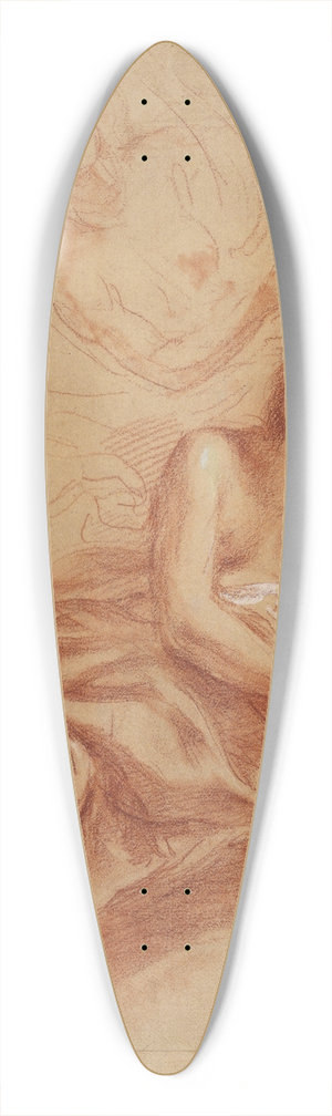 Baldassarre Franceschini - Truth Illuminating Human Blindness 39.3 inch art pintail longboard deck