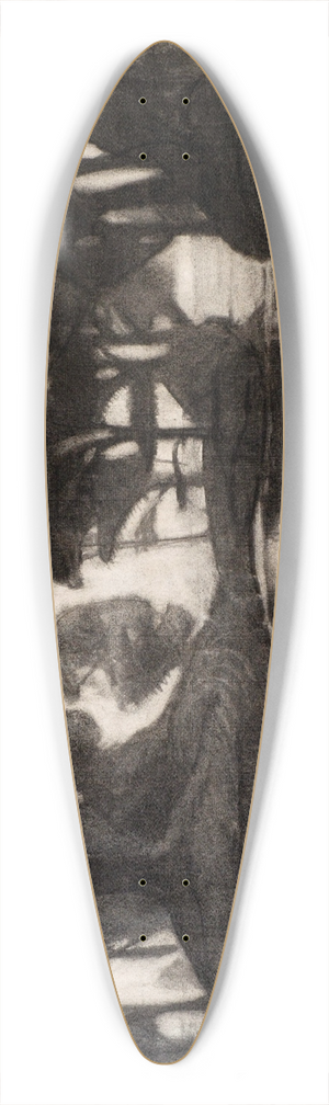 Balder Tomasberg - Heroic Landscape 39.3 inch art pintail longboard deck
