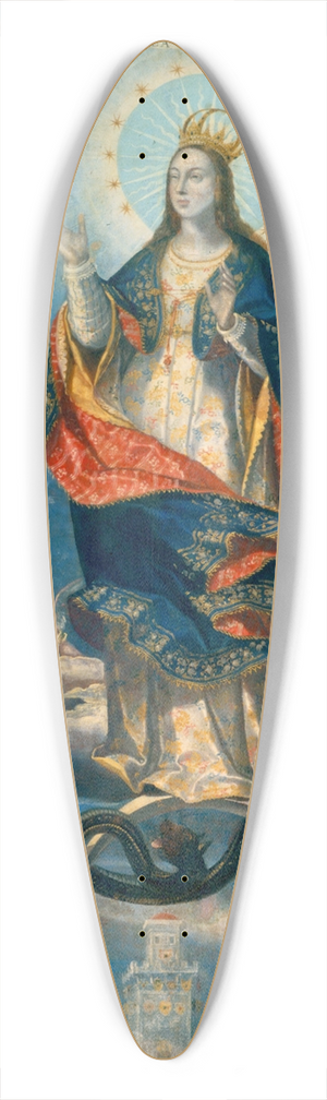 Baltasar de Echave Iba - The lmmaculate Conception 39.3 inch art pintail longboard deck