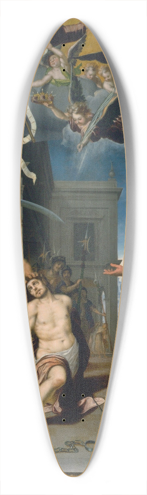 Baltasar de Echave Orio - The Martyrdom of Saint Apronianus 39.3 inch art pintail longboard deck