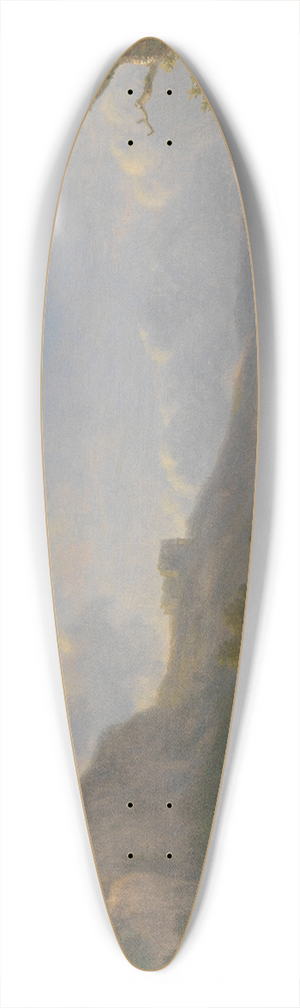 Balthasar Paul Ommeganck - Landscape with Goats and Sheep 39.3 inch art pintail longboard deck Balthasar Paul Ommeganck - Landscape with Goats and Sheep 39.3 inch art pintail longboard deck