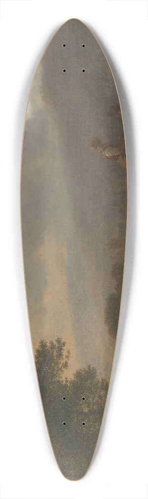 Balthasar Paul Ommeganck - Shepherds with Sheep in a Mountainous Landscape 39.3 inch art pintail longboard deck Balthasar Paul Ommeganck - Shepherds with Sheep in a Mountainous Landscape 39.3 inch art pintail longboard deck