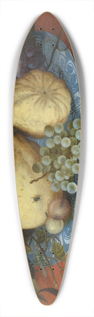 Balthasar van der Ast - Fruit Still Life with Shells and Tulip 39.3 inch art pintail longboard deck
