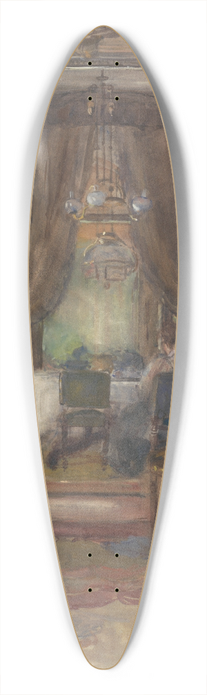 Barbara Elisabeth van Houten - De huiskamer aan de Riouwstraat te Den Haag, bij daglicht 39.3 inch art pintail longboard deck