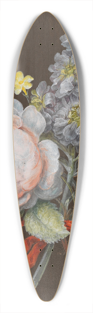 Barbara Regina Dietzsch - Blumenzweig 39.3 inch art pintail longboard deck
