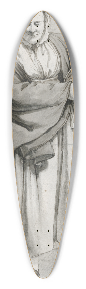 Barend Hendrik Thier - Staande vrouw 39.3 inch art pintail longboard deck