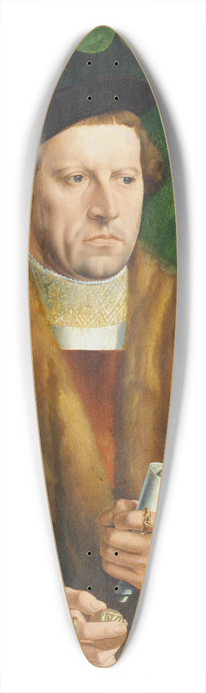 Barthel Bruyn the Elder - Portrait of Peter Heyman 39.3 inch art pintail longboard deck