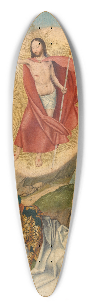 Barthel Bruyn the Elder - Resurrection of Christ 39.3 inch art pintail longboard deck