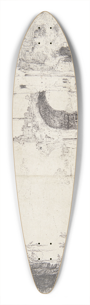 Bartholomeus Breenbergh - Caracallas termer, i forgrunden en budbringer med vandrestav 39.3 inch art pintail longboard deck