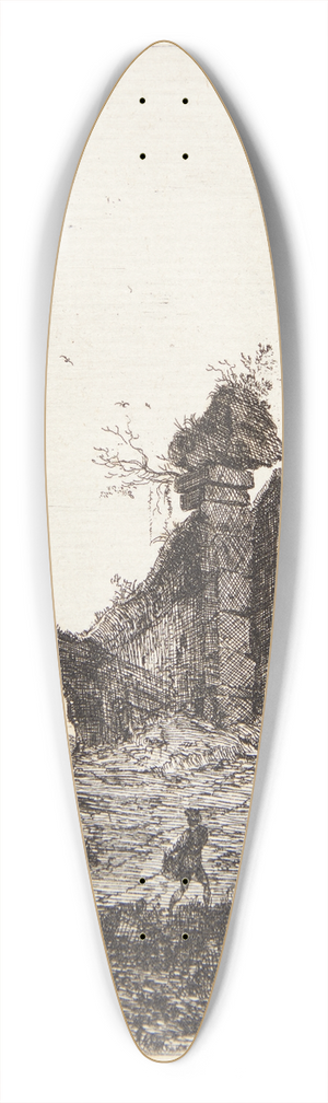 Bartholomeus Breenbergh - Colosseums ruiner 39.3 inch art pintail longboard deck